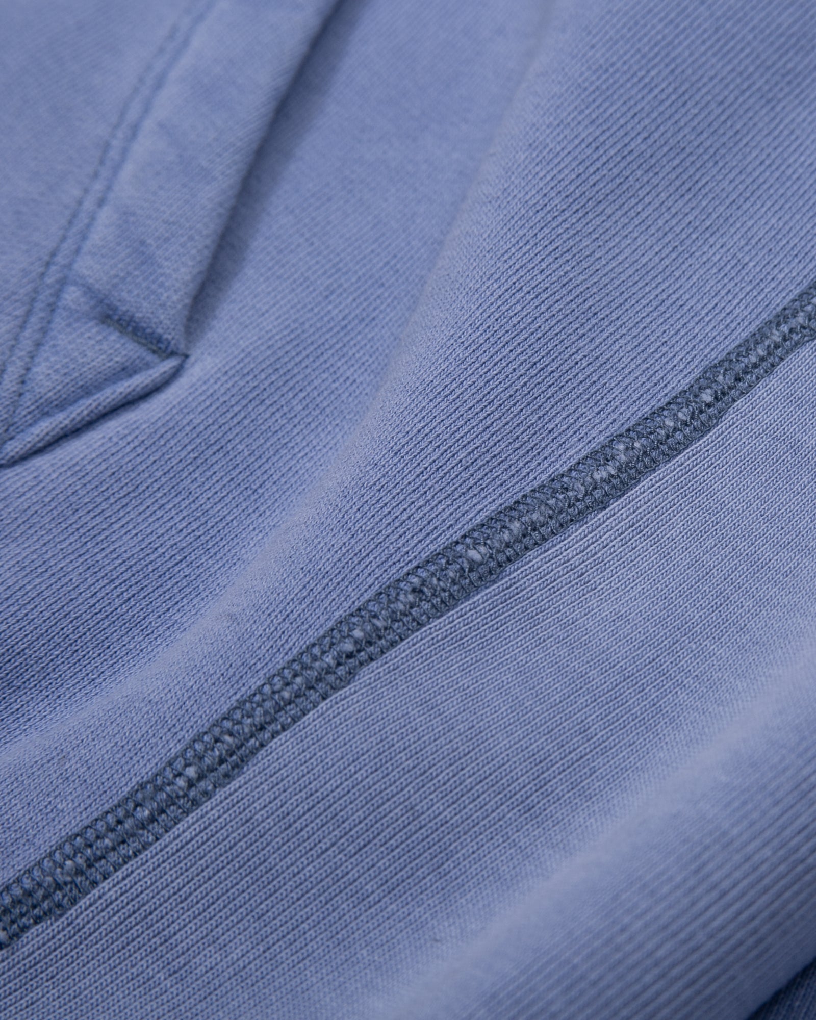 NATURAL DYED HOODIE FLEECE - COAST(3333)