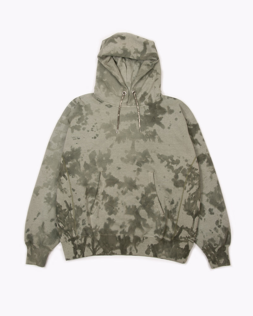 NATURAL DYED HOODIE FLEECE - SMOKE MIST(3333)