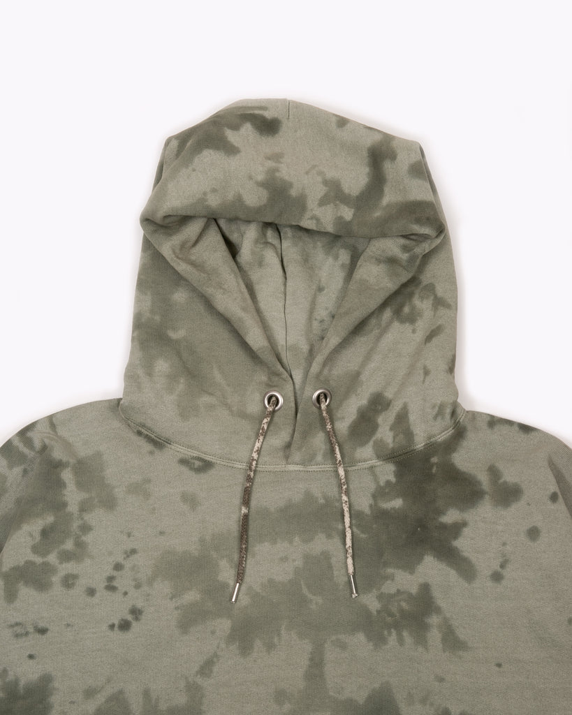 NATURAL DYED HOODIE FLEECE - SMOKE MIST(3333)