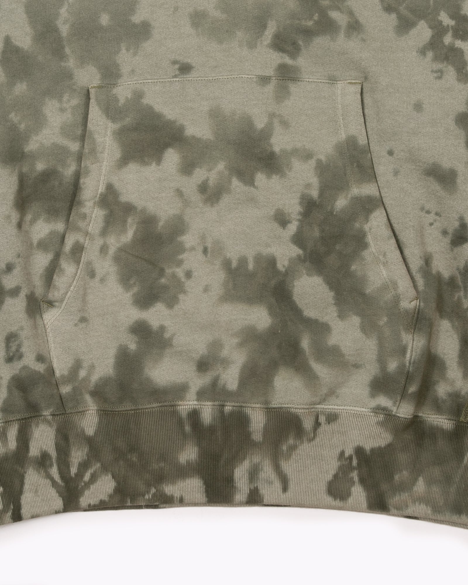 NATURAL DYED HOODIE FLEECE - SMOKE MIST(3333)