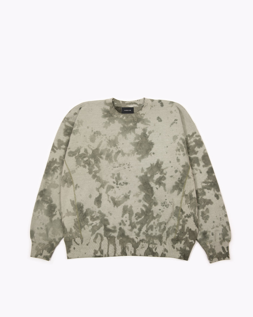 NATURAL DYED CREW FLEECE - SMOKE MIST(3334)