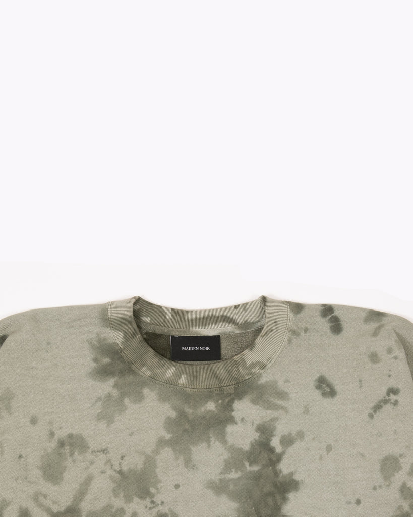 NATURAL DYED CREW FLEECE - SMOKE MIST(3334)