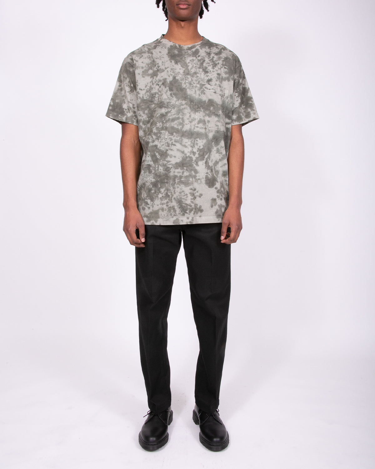 NATURAL DYED BLOCK SS JERSEY - SMOKE MIST(3336)