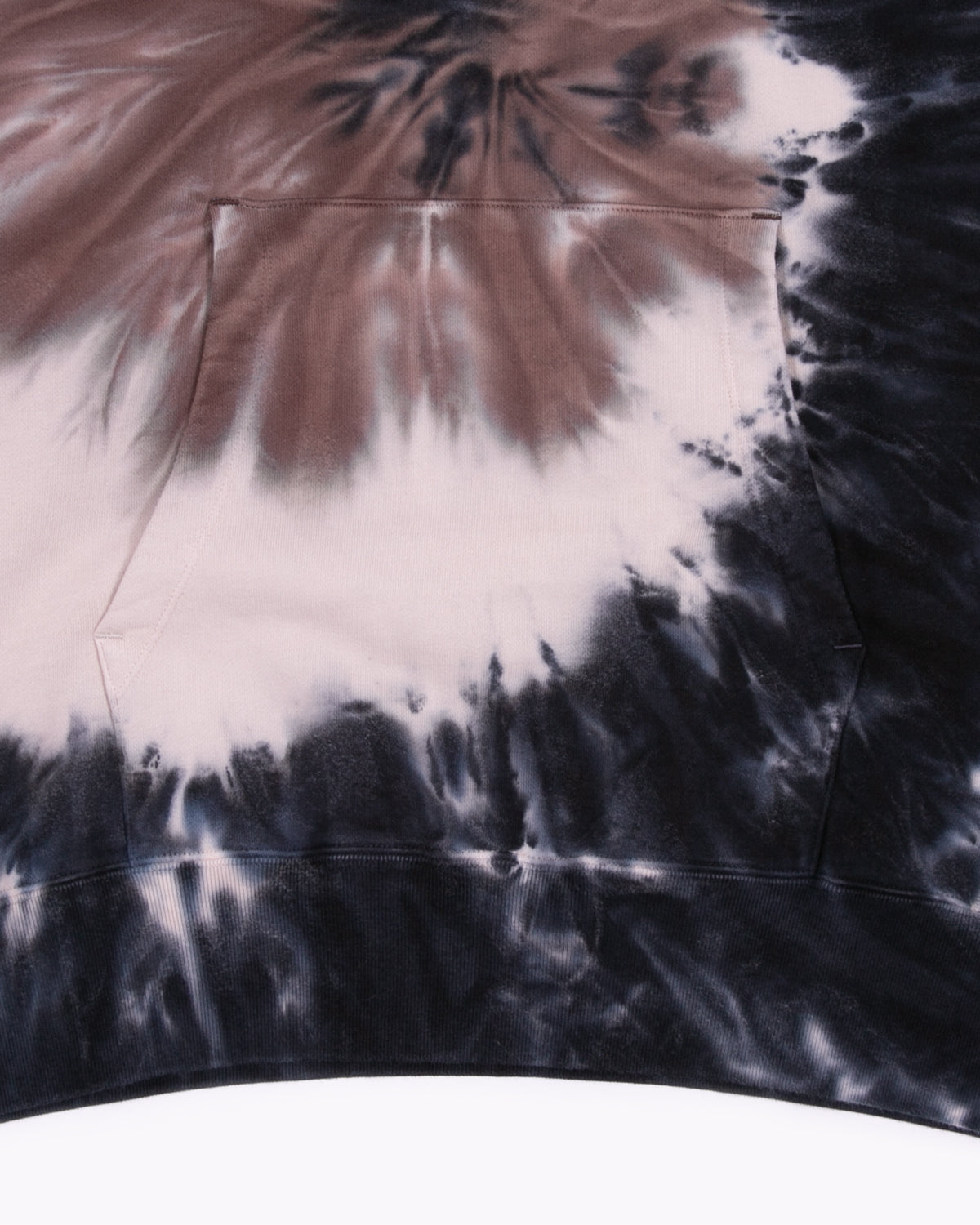 NATURAL DYED HOODIE FLEECE - TIE DYE(3433)