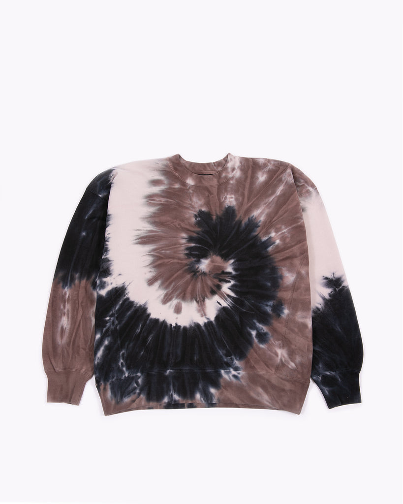 NATURAL DYED CREW FLEECE - TIE DYE