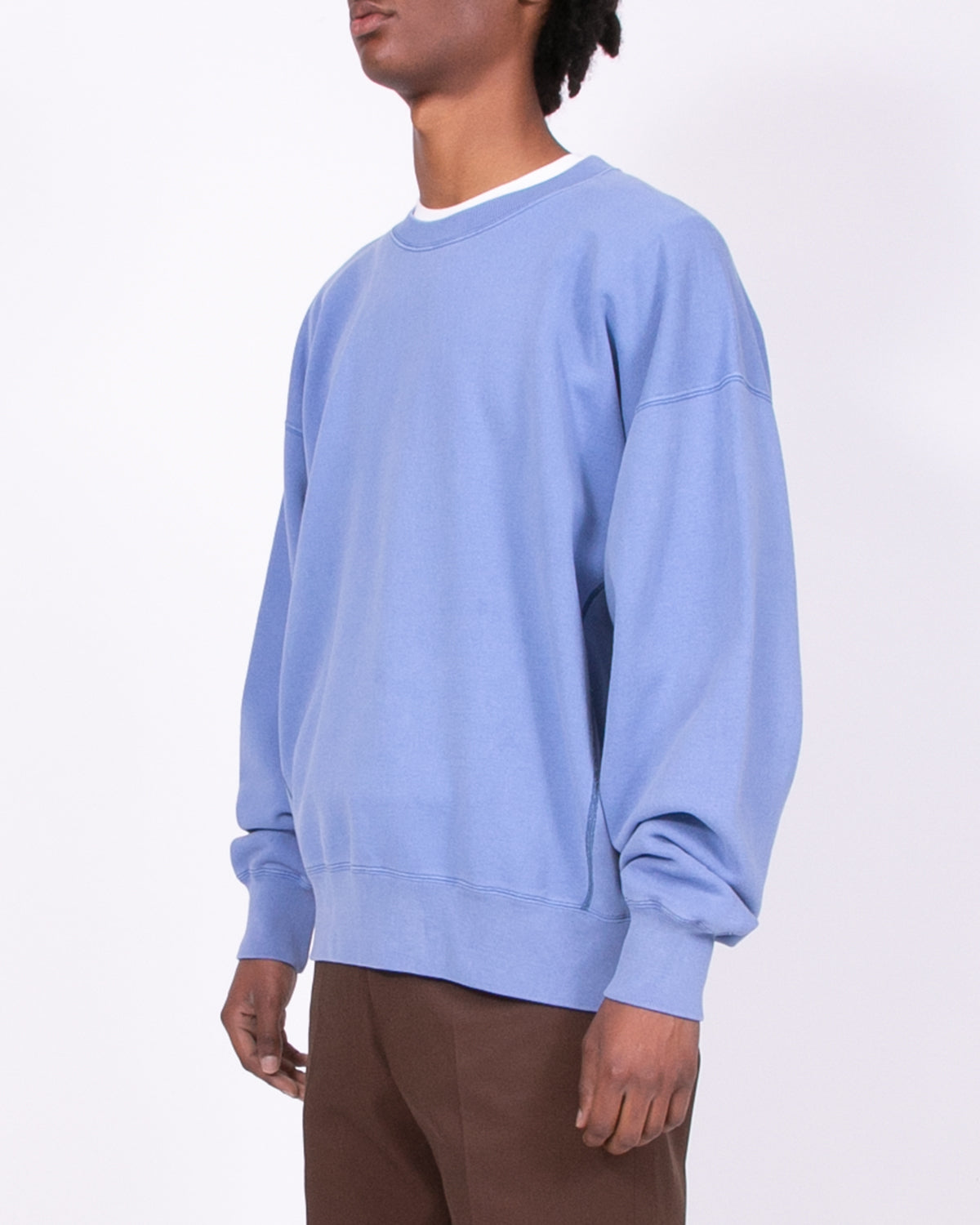 NATURAL DYED CREW FLEECE - COAST(3334)