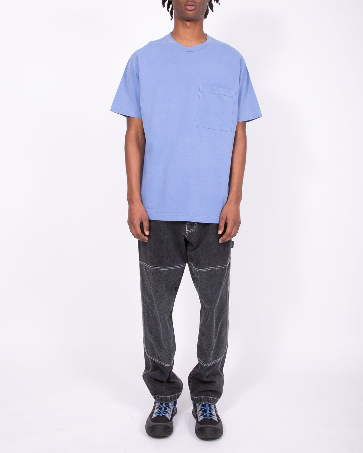 NATURAL DYED BLOCK SS JERSEY - COAST(3336)