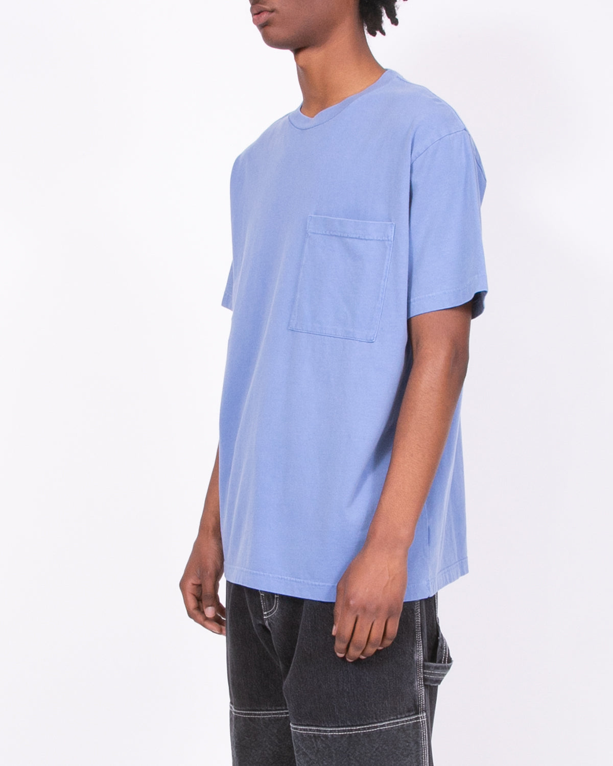 NATURAL DYED BLOCK SS JERSEY - COAST(3336)