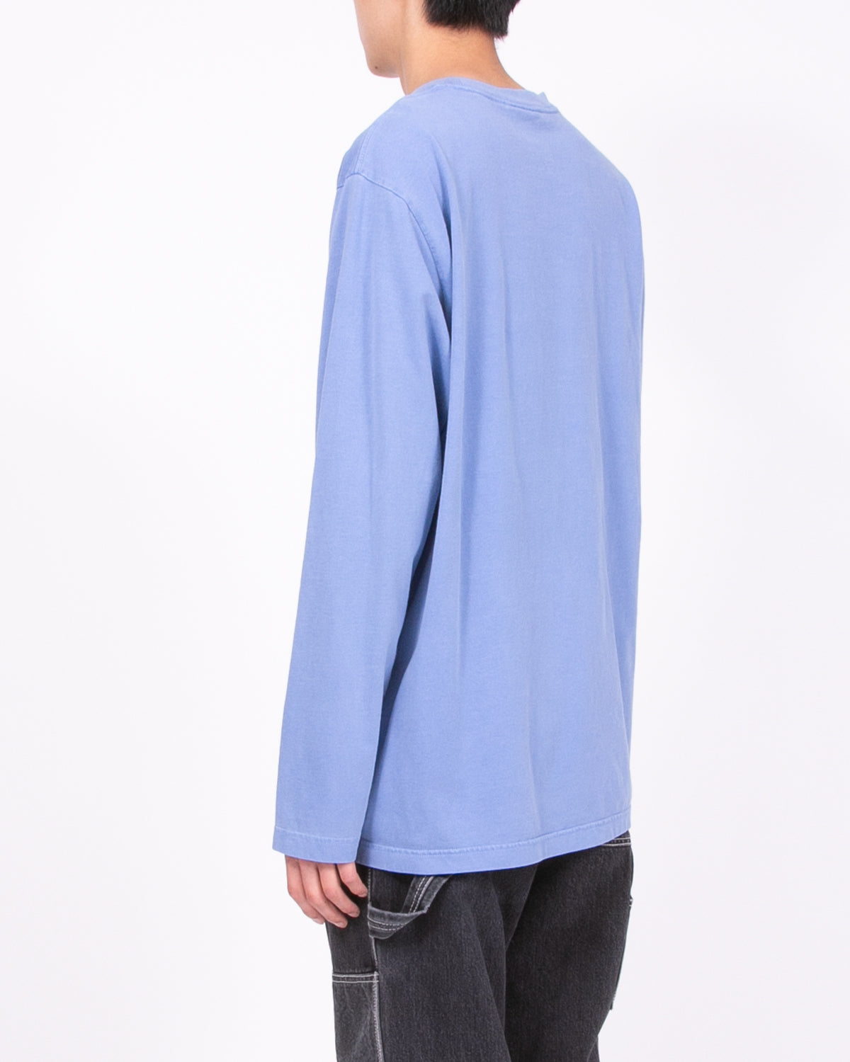 NATURAL DYED BLOCK LS JERSEY - COAST(3335)