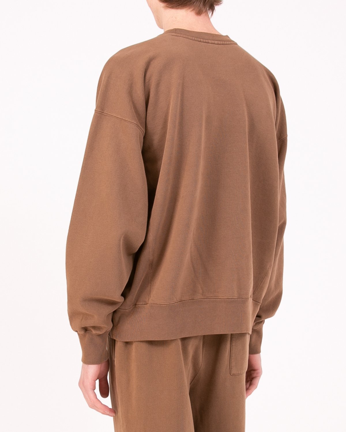 NATURAL DYED CREW FLEECE - BARK(3134)