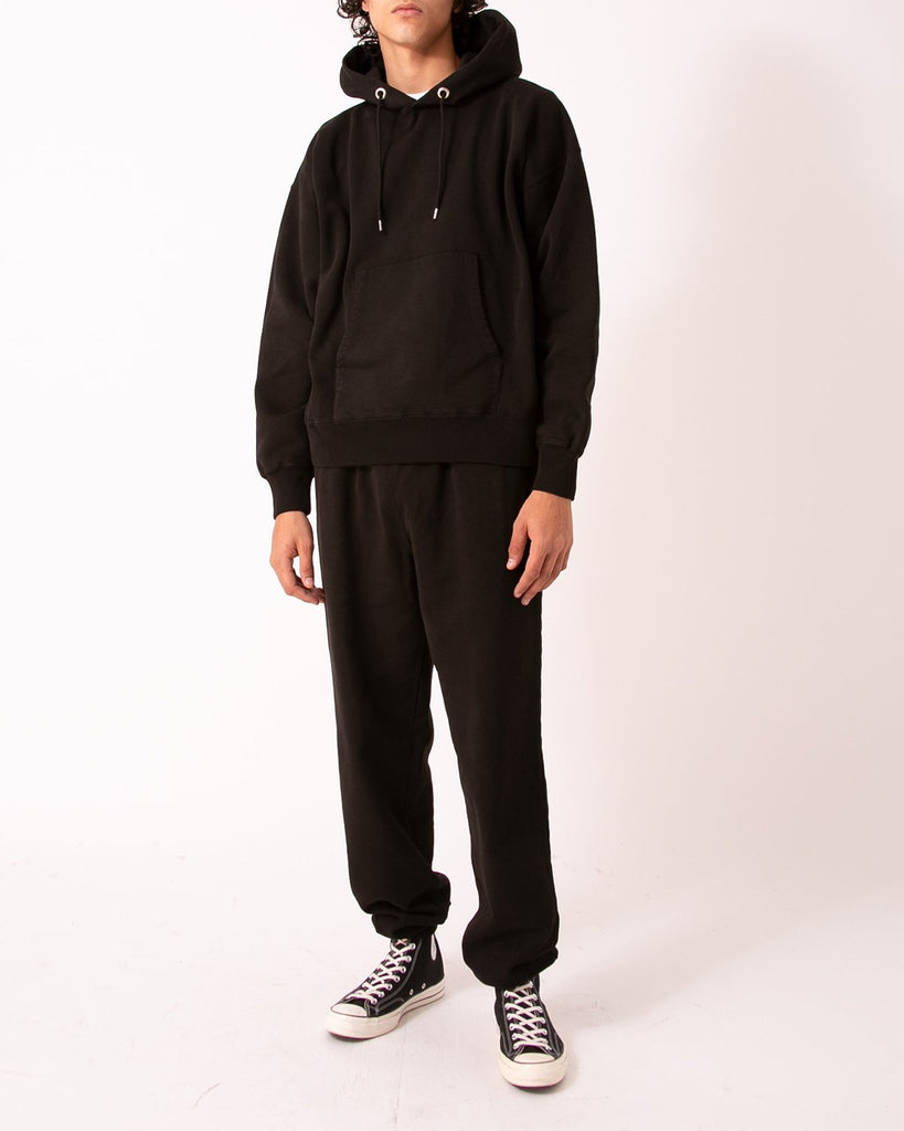 NATURAL DYED HOODIE FLEECE - BLACK(3231)