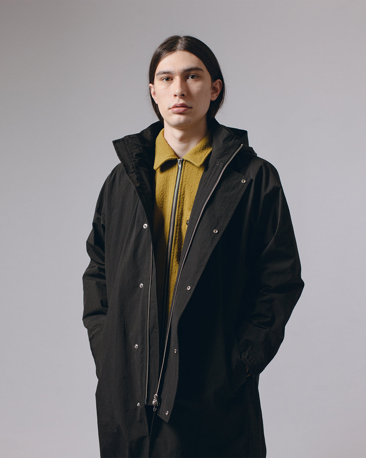 MOD OVERCOAT - BLACK(3100)